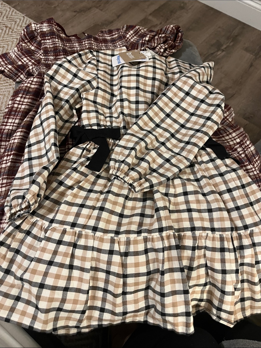 NWT Mayoral plaid dress and Rylee + Cru plaid dress size 8-9